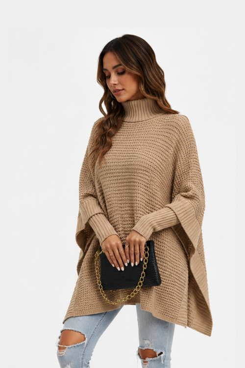 Pullover Invernale Oversize a Collo Alto